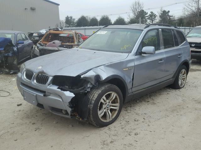 WBXPA93476WD32785 - 2006 BMW X3 3.0I BLUE photo 2