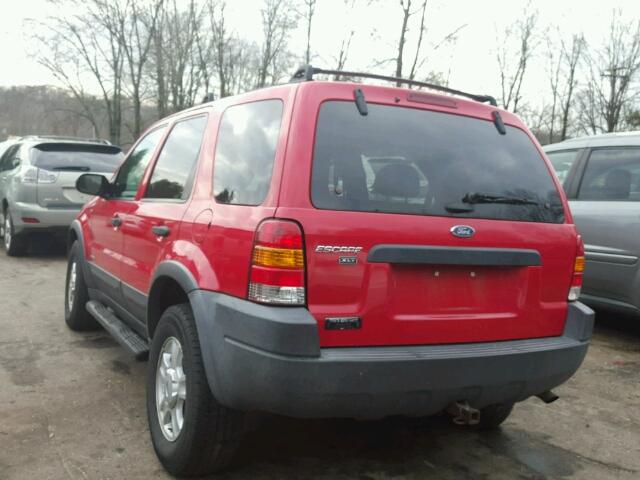 1FMCU04152KB96024 - 2002 FORD ESCAPE XLT RED photo 3