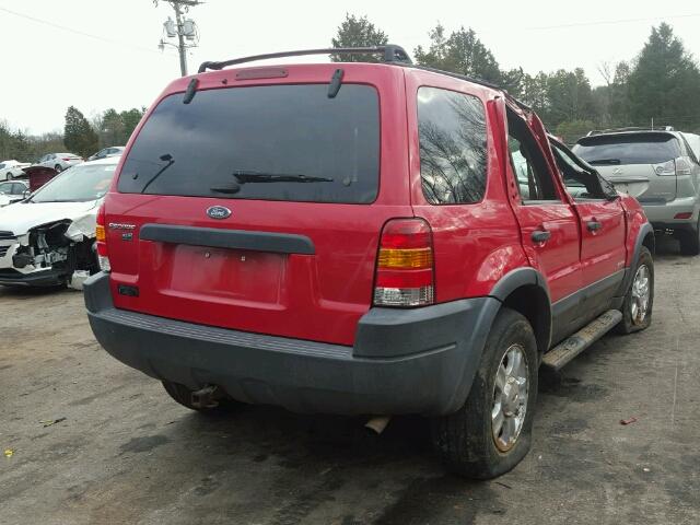 1FMCU04152KB96024 - 2002 FORD ESCAPE XLT RED photo 4