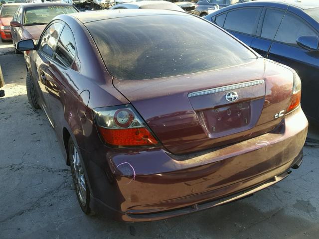 JTKDE177360141996 - 2006 TOYOTA SCION TC 栗色 照片 3