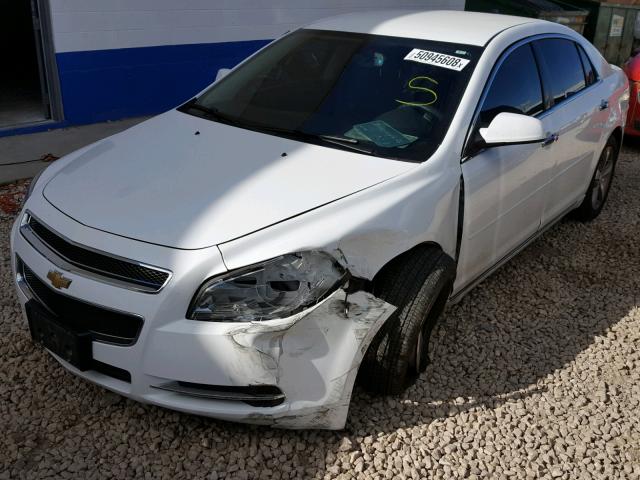 1G1ZC5E00CF290299 - 2012 CHEVROLET MALIBU 1LT WHITE photo 2