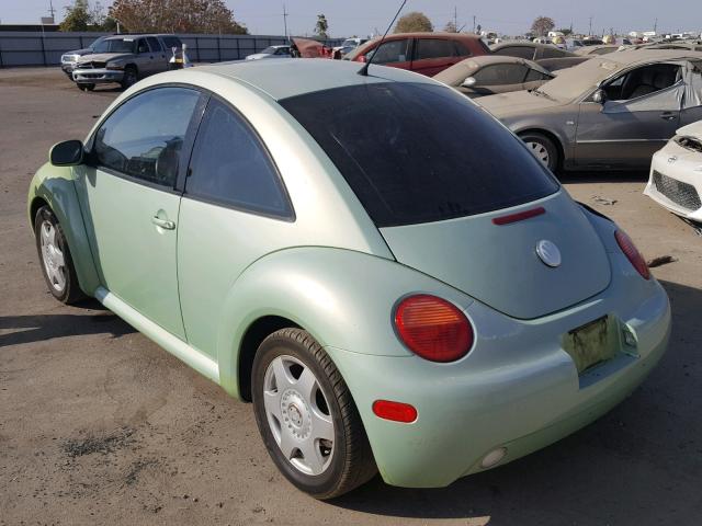 3VWCK21C81M434383 - 2001 VOLKSWAGEN NEW BEETLE 绿色 照片 3