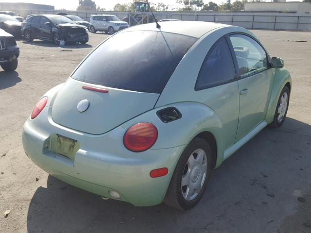 3VWCK21C81M434383 - 2001 VOLKSWAGEN NEW BEETLE 绿色 照片 4