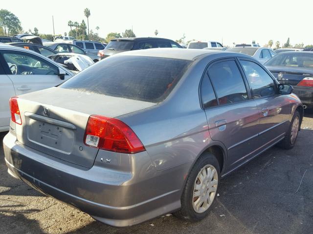 2HGES16514H515357 - 2004 HONDA CIVIC LX GRAY photo 4