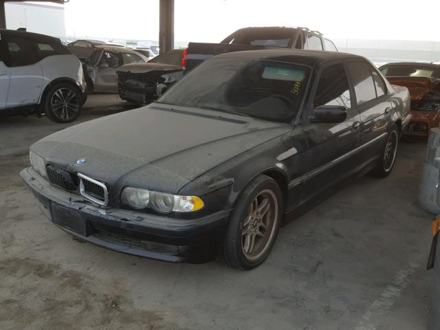 WBAGG83421DN83055 - 2001 BMW 740 I AUTO BLACK photo 2