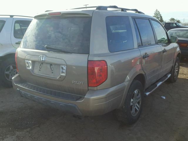 2HKYF18653H617868 - 2003 HONDA PILOT EXL GOLD photo 4