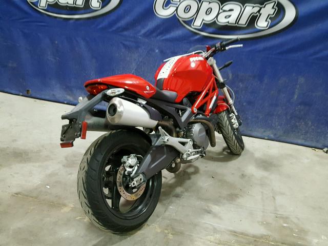 ZDM1RADN9AB026564 - 2010 DUCATI MONSTER 69 RED photo 4