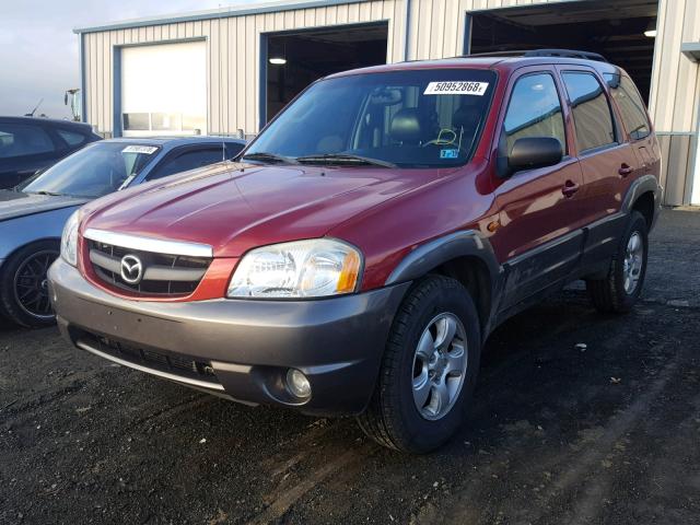 4F2CZ96114KM32680 - 2004 MAZDA TRIBUTE ES RED photo 2