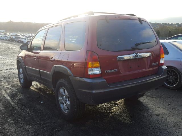 4F2CZ96114KM32680 - 2004 MAZDA TRIBUTE ES 红色 照片 3