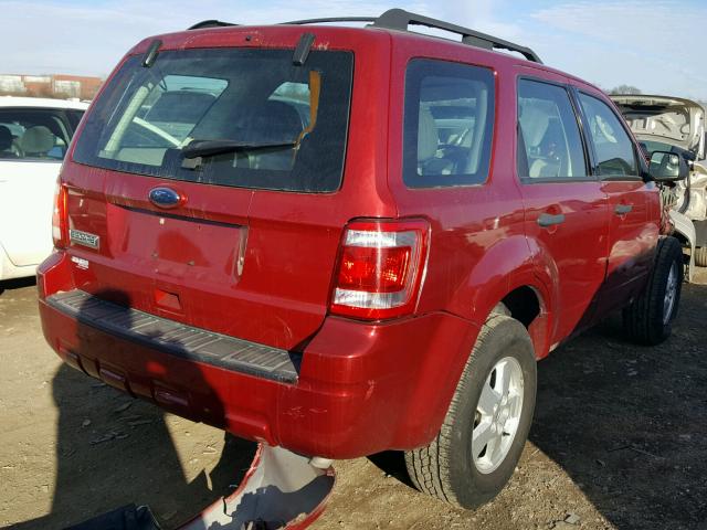 1FMCU9C74AKC15638 - 2010 FORD ESCAPE XLS RED photo 4