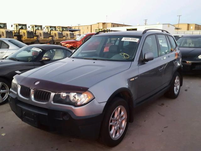 WBXPA73444WB26406 - 2004 BMW X3 2.5I GRAY photo 2