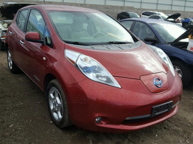 JN1AZ0CP4BT002180 - 2011 NISSAN LEAF SV RED photo 1