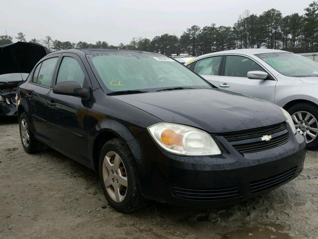 1G1AK52F557638166 - 2005 CHEVROLET COBALT BLACK photo 1