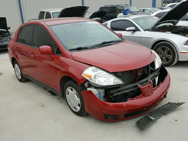 3N1BC11E29L408745 - 2009 NISSAN VERSA S RED photo 1