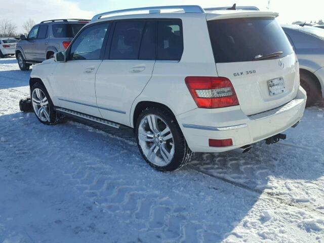 WDCGG8HB3AF278639 - 2010 MERCEDES-BENZ GLK 350 4M WHITE photo 3