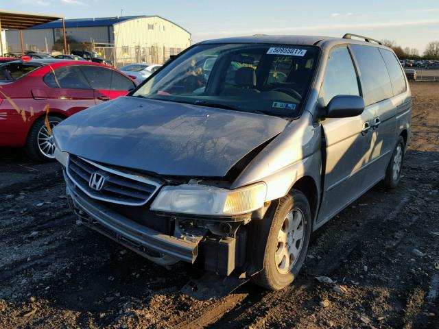 5FNRL18652B001341 - 2002 HONDA ODYSSEY EX GRAY photo 2