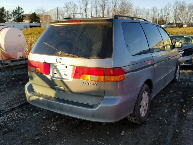 5FNRL18652B001341 - 2002 HONDA ODYSSEY EX GRAY photo 4