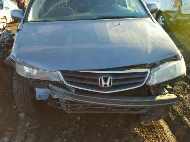 5FNRL18652B001341 - 2002 HONDA ODYSSEY EX GRAY photo 7