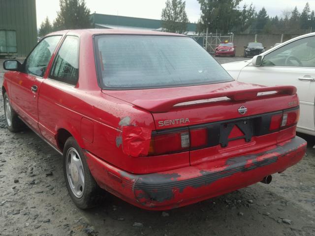 1N4GB32A7MC771422 - 1991 NISSAN SENTRA SE- RED photo 3