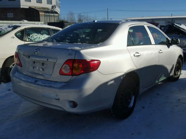 2T1BU40E09C140584 - 2009 TOYOTA COROLLA BA SILVER photo 4