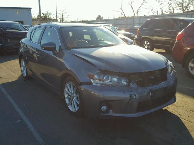 JTHKD5BH6C2102231 - 2012 LEXUS CT 200 GRAY photo 1