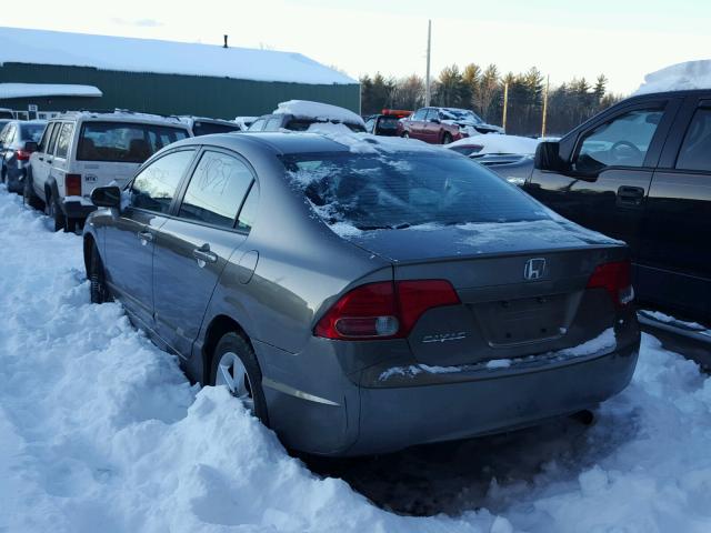 2HGFA16978H500829 - 2008 HONDA CIVIC EXL 棕色 照片 3