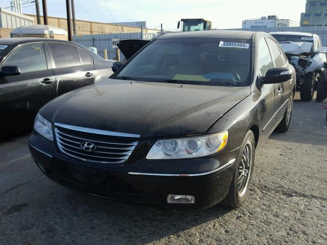 KMHFC46F79A387623 - 2009 HYUNDAI AZERA SE BLACK photo 2