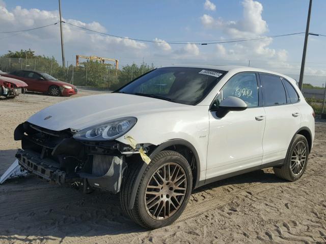 WP1AF2A27ELA36514 - 2014 PORSCHE CAYENNE WHITE photo 2