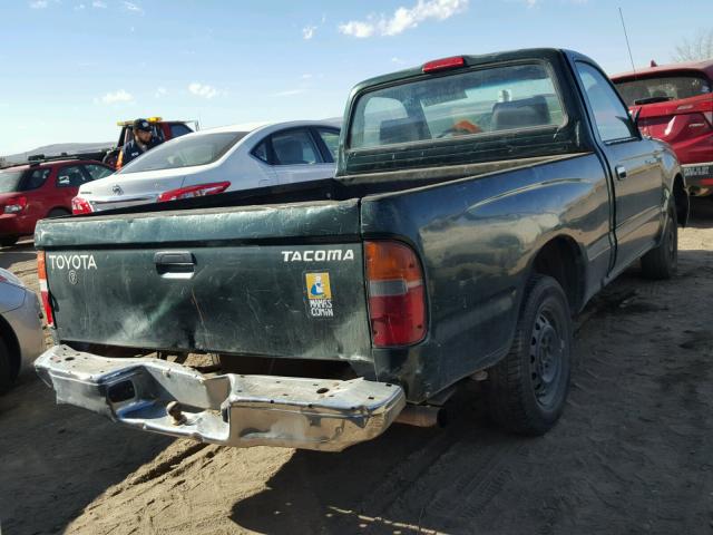 4TANL42N4YZ680839 - 2000 TOYOTA TACOMA GREEN photo 4