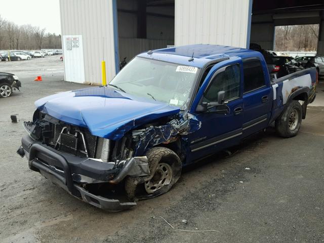 1GCHK23204F180668 - 2004 CHEVROLET SILVERADO BLUE photo 10