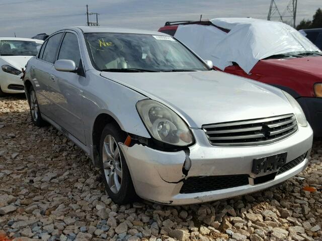 JNKCV51F96M612891 - 2006 INFINITI G35 SILVER photo 1