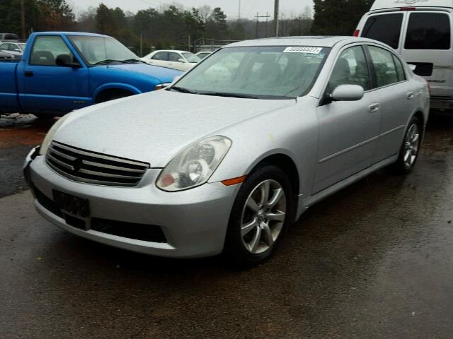 JNKCV51F96M612891 - 2006 INFINITI G35 SILVER photo 2