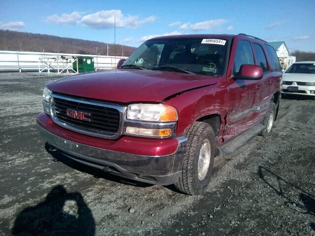 1GKEK13ZX4J173917 - 2004 GMC YUKON MAROON photo 2