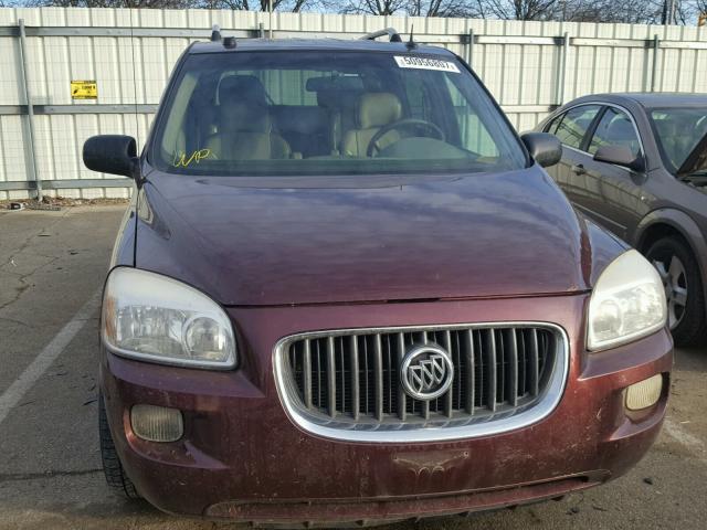 5GADV33L76D195334 - 2006 BUICK TERRAZA CX BURGUNDY photo 9