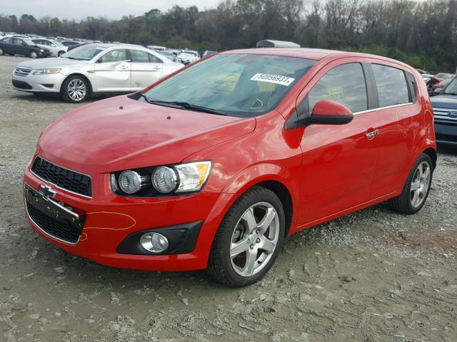 1G1JE6SH8D4114668 - 2013 CHEVROLET SONIC LTZ RED photo 2