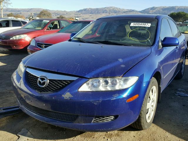 1YVFP80C755M24200 - 2005 MAZDA 6 I BLUE photo 2