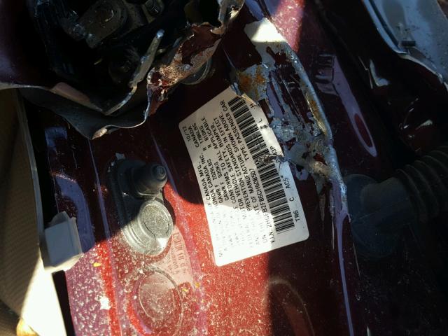 2HGFB2F86CH608507 - 2012 HONDA CIVIC EX Bordo fotoğraf 10