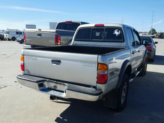 5TEGN92N44Z360486 - 2004 TOYOTA TACOMA DOU BEIGE photo 4