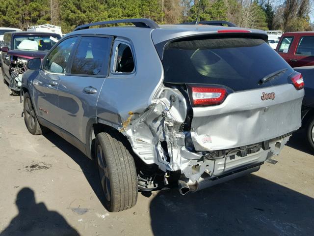 1C4PJLCB6GW284073 - 2016 JEEP CHEROKEE L SILVER photo 3