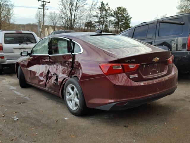 1G1ZB5STXGF276322 - 2016 CHEVROLET MALIBU LS BURGUNDY photo 3