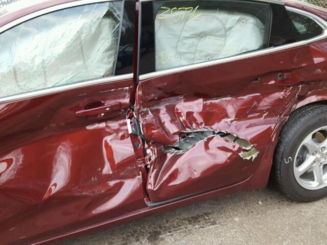 1G1ZB5STXGF276322 - 2016 CHEVROLET MALIBU LS BURGUNDY photo 9