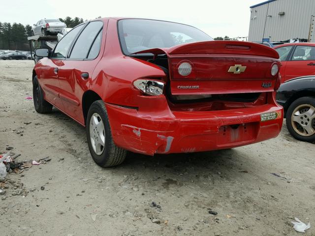 1G1JC52FX47167322 - 2004 CHEVROLET CAVALIER RED photo 3