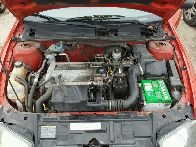 1G1JC52FX47167322 - 2004 CHEVROLET CAVALIER RED photo 7