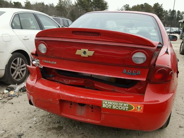 1G1JC52FX47167322 - 2004 CHEVROLET CAVALIER RED photo 9