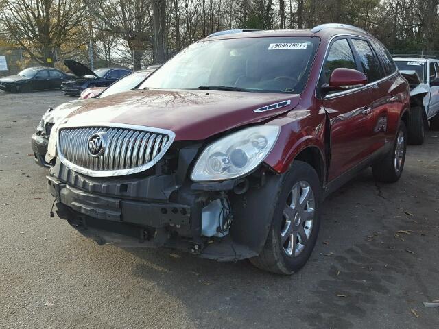 5GAER23748J246038 - 2008 BUICK ENCLAVE CX RED photo 2