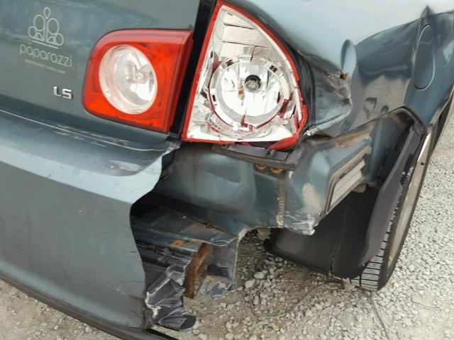 1G1ZG57B39F247300 - 2009 CHEVROLET MALIBU LS TEAL photo 9