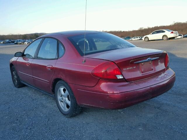 1FAFP5327YG249789 - 2000 FORD TAURUS SE RED photo 3