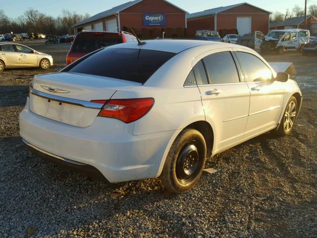 1C3CCBAB0CN207483 - 2012 CHRYSLER 200 LX WHITE photo 4