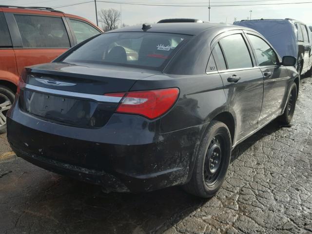 1C3CCBAB1CN134933 - 2012 CHRYSLER 200 LX BLACK photo 4