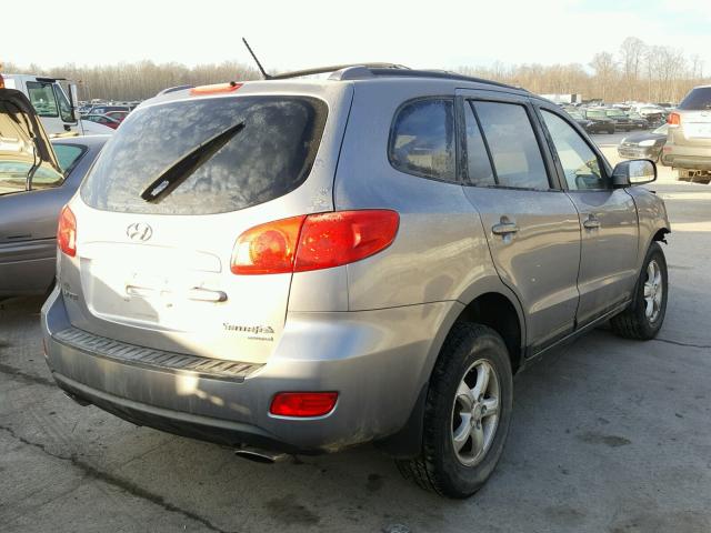 5NMSG73D37H033340 - 2007 HYUNDAI SANTA FE G SILVER photo 4